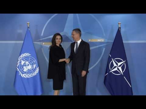 Jolie to work with NATO to combat sexual violence