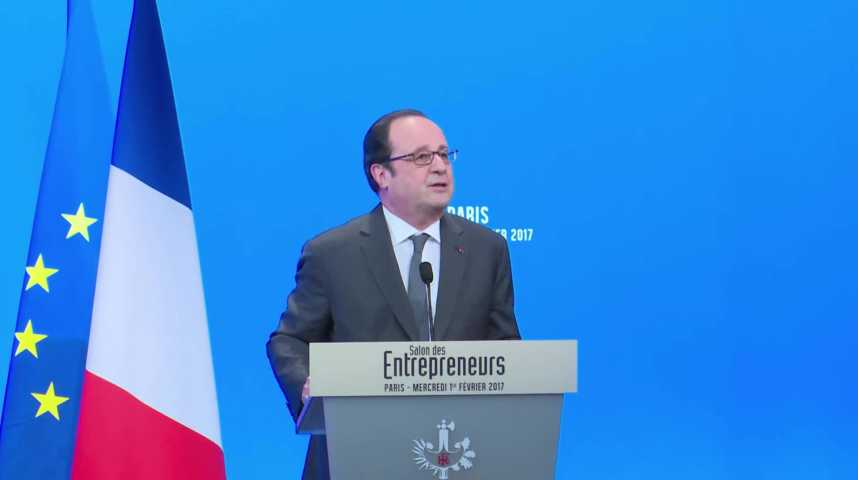 Illustration pour la vidéo Allocution - Président François Hollande - Salon des Entrepreneurs Paris 2017