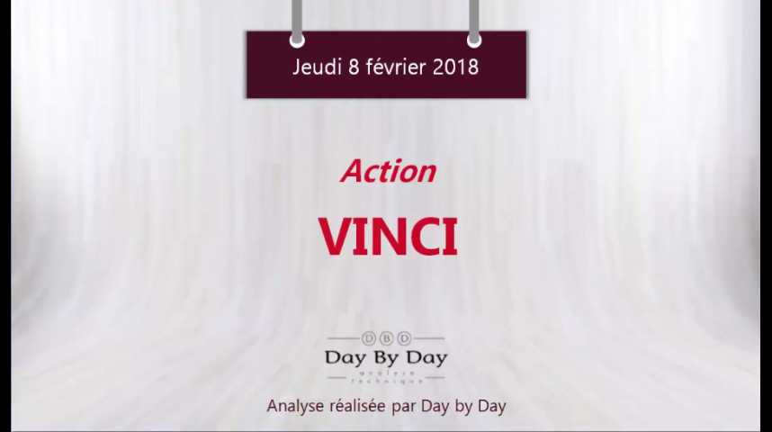 Illustration pour la vidéo Action Vinci - le titre est sorti par le bas de son trading range - Flash Analyse IG 08.02.2018