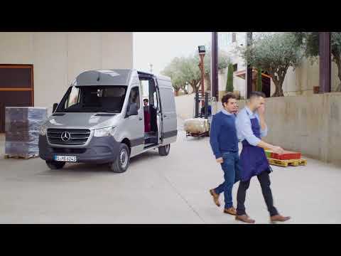 The new Mercedes-Benz Sprinter Panel van right hand drive - Driving Video