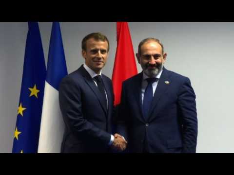 Macron and Pashinyan hold bilateral meeting at NATO summit