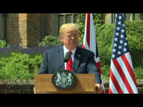 Trump says he did not criticise British PM in Sun interview