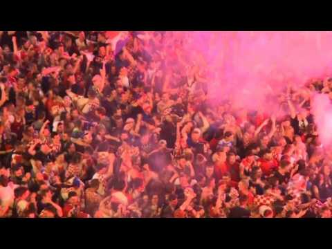 Croatia celebrates goal against England in WC 2018 semis