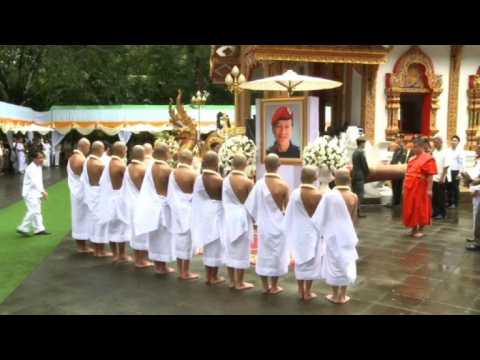 Thai boys ordained in buddhist ceremony after cave ordeal