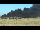 Palestinians protest at Gaza-Israel border - Label : AFPTV - First images - Category : News