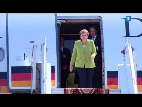 Angela Merkel arrives in Armenia for state visit
