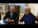 Benjamin Netanyahu meets Lithuanian president in Vilnius - Label : AFPTV - First images - Category : News
