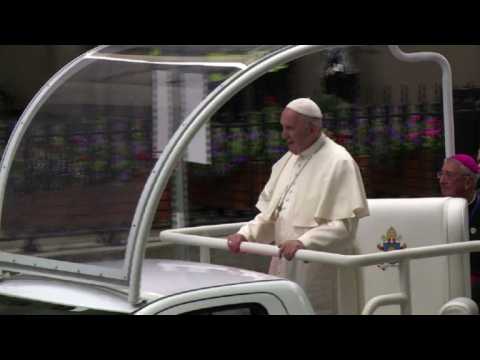Pope Francis visits Dublin’s Catholic cathedral