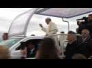 Pope Francis arrives at Dublin's Phoenix Park ahead of mass