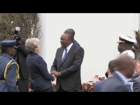 British PM Theresa May on official visit to Kenya