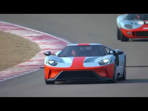 2019 Ford GT Heritage Edition on the track