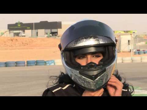 After driving ban ends, Saudi woman tastes thrill of speed