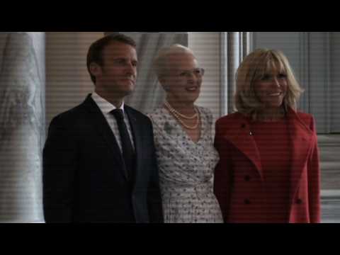 Macron couple welcomed at Amalienborg Palace by Danish Royals(2)