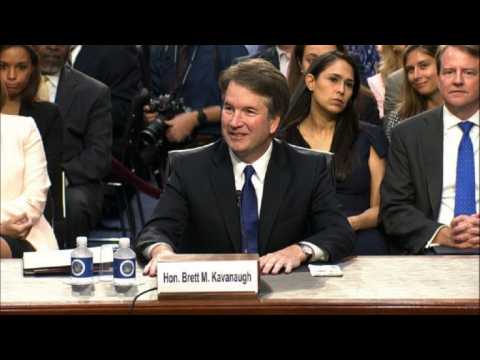 Supreme Court nominee Kavanaugh arrives for Senate hearing