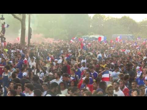 Parisians celebrate World Cup win on the Champs-Elysées (3)
