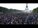 World Cup: Paris fan zone explodes as France score fourth goal