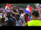 World Cup: France fans in Bondy react to France's second goal