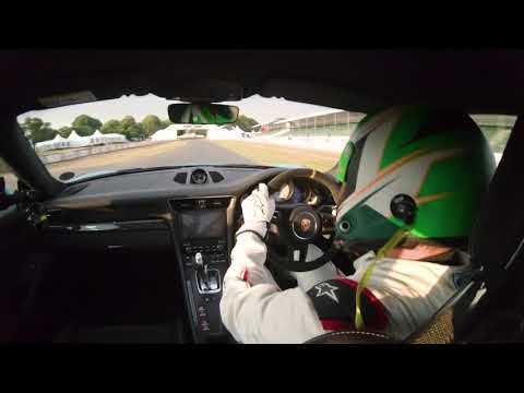 Mark Higgins and Porsche on the Goodwood Speed Run