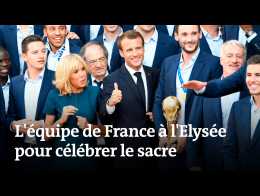 Champions Du Monde Avant La Marseillaise Des Bleus Sur Le Perron