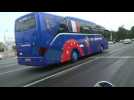 World Cup: France team bus on the road to stadium for final