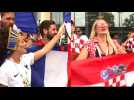World Cup: France, Croatia fans loudly behind their teams