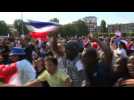 World Cup: France fans in Bondy celebrate opening goal