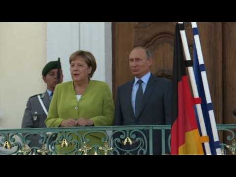 Russian President arrives to meet German Chancellor