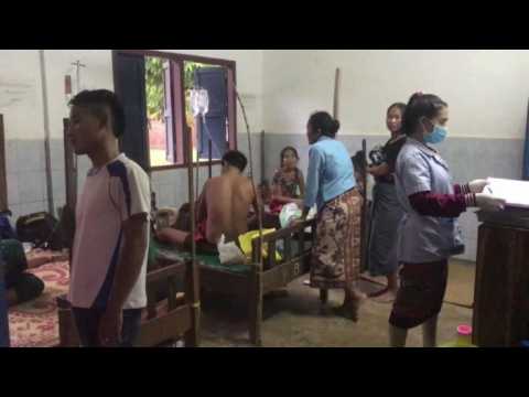 Displaced Laotians treated in hospital after dam collapse