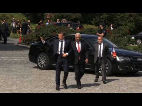 France's Macron meets Portuguese PM Costa in Lisbon