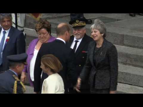 Theresa May, Prince William mark centenary of key WWI battle