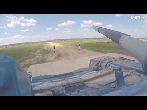 Russia: BOOM! International Army Games tank biathlon