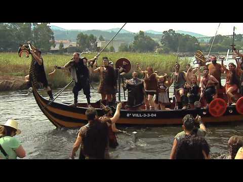 Vikings STORM banks of Galician town for Romeria festival