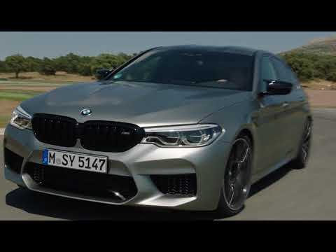 The BMW M5 Competition Driving on the race track