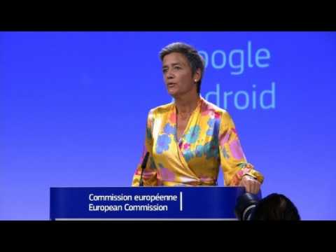 EU hits Google with record 4.34 bn euro fine