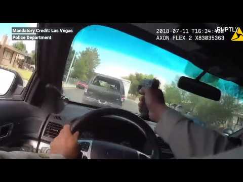 Bodycam captures Las Vegas police officer shooting at suspects through windshield