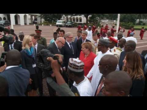 Angela Merkel meets Nigerian President in Abuja