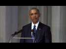 Obama delivers McCain eulogy - Label : AFPTV - First images - Category : News