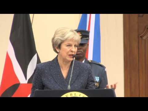 British PM Theresa May commits to strengthening trade with Kenya
