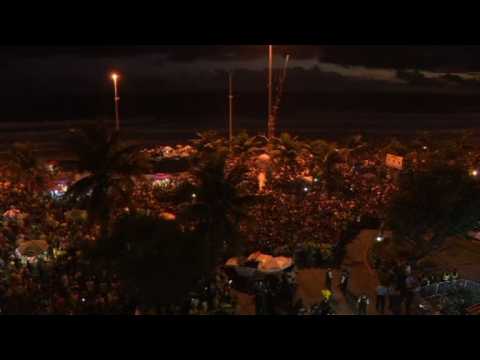 Bolsonaro supporters gather outside condo ahead of results