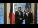 US defence secretary Jim Mattis meets Czech PM Babis