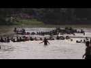 Migrants brave Guatemala's Suchiate River in effort to reach US