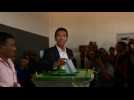 Madagascar: favourite Andry Rajoelina votes in election - Label : AFPTV - First images - Category : News