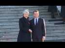Theresa May joins Macron on tour of WWI sites