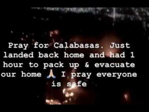 Kim Kardashian West's Calabasas home evacuated after mass fire
