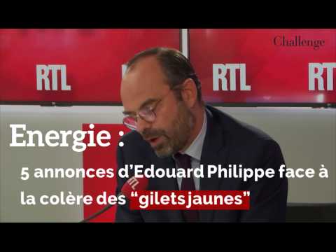 5 annonces d’Edouard Philippe face à la colère des “gilets jaunes”