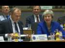 Theresa May joins EU roundtable to discuss Brexit deal