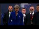 Theresa May arrives in Brussels for summit over Brexit