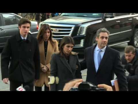 Trump's ex-lawyer Cohen arriving at court ahead of sentencing