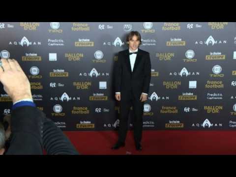 Croatia's Luka Modric on the red carpet at the Ballon d'Or