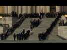 Former President George H.W. Bush's casket arrives at US Capitol